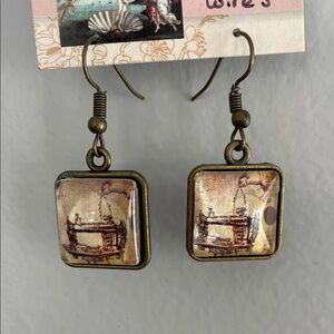 Vintage-Inspired Bronze Earrings
